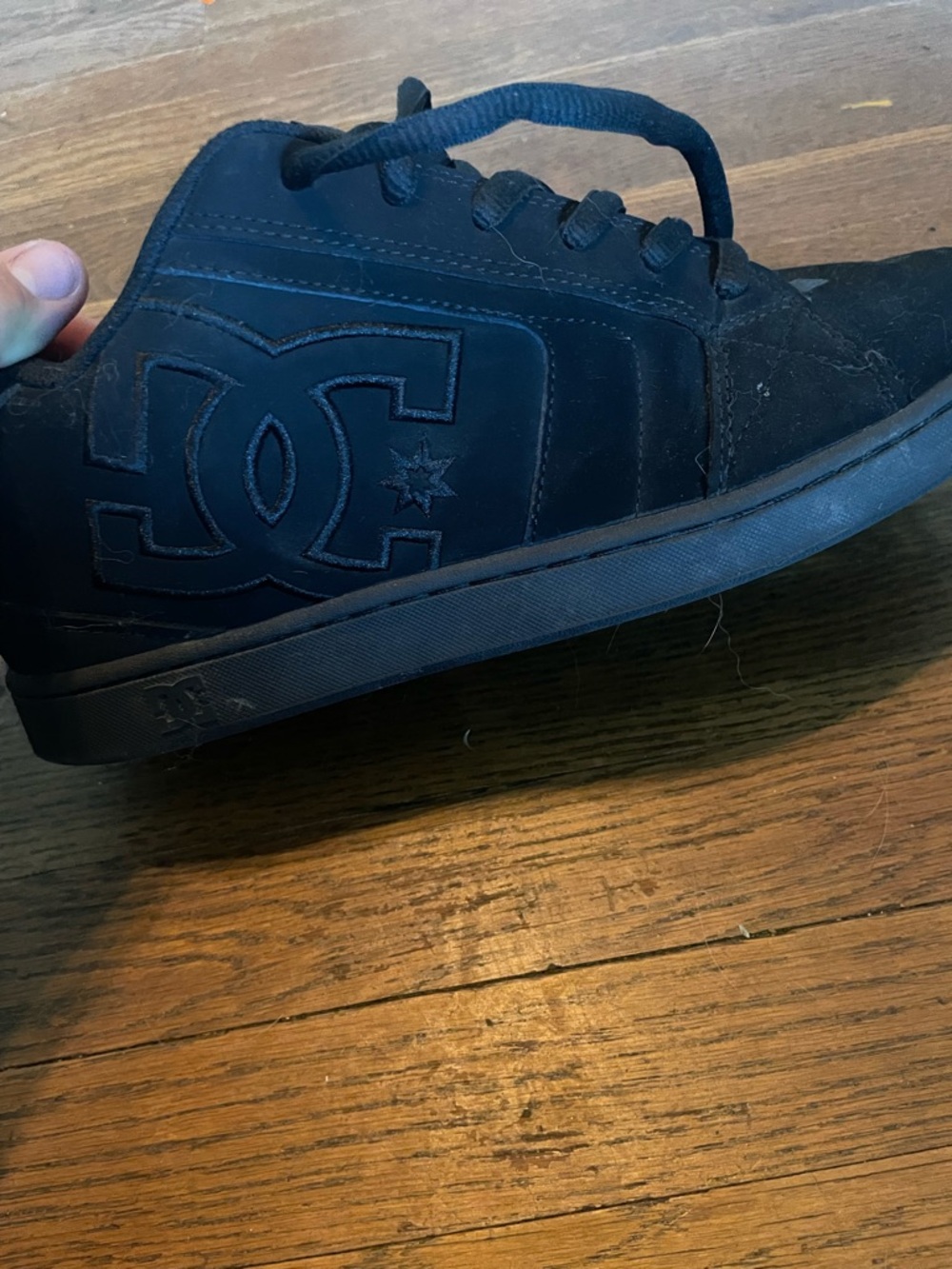 DC Kids Black Low-Top Skate Sneakers